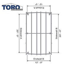 Load image into Gallery viewer, 12' x 7' x 20' Carport