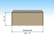 Load image into Gallery viewer, 16' x 20' Steel Garage Package