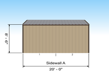 Load image into Gallery viewer, 16&#39; x 20&#39; Steel Garage Package
