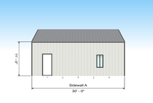 Load image into Gallery viewer, 24&#39; x 30&#39; DIY Steel Garage Kit
