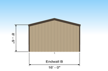 Load image into Gallery viewer, 16&#39; x 20&#39; Steel Garage Package
