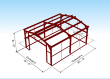 Load image into Gallery viewer, 16&#39; x 20&#39; Steel Garage Package
