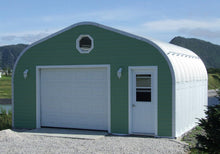 Load image into Gallery viewer, 2 Car Steel Garage Kit 20’ wide x 13’ peak x 24’ long
